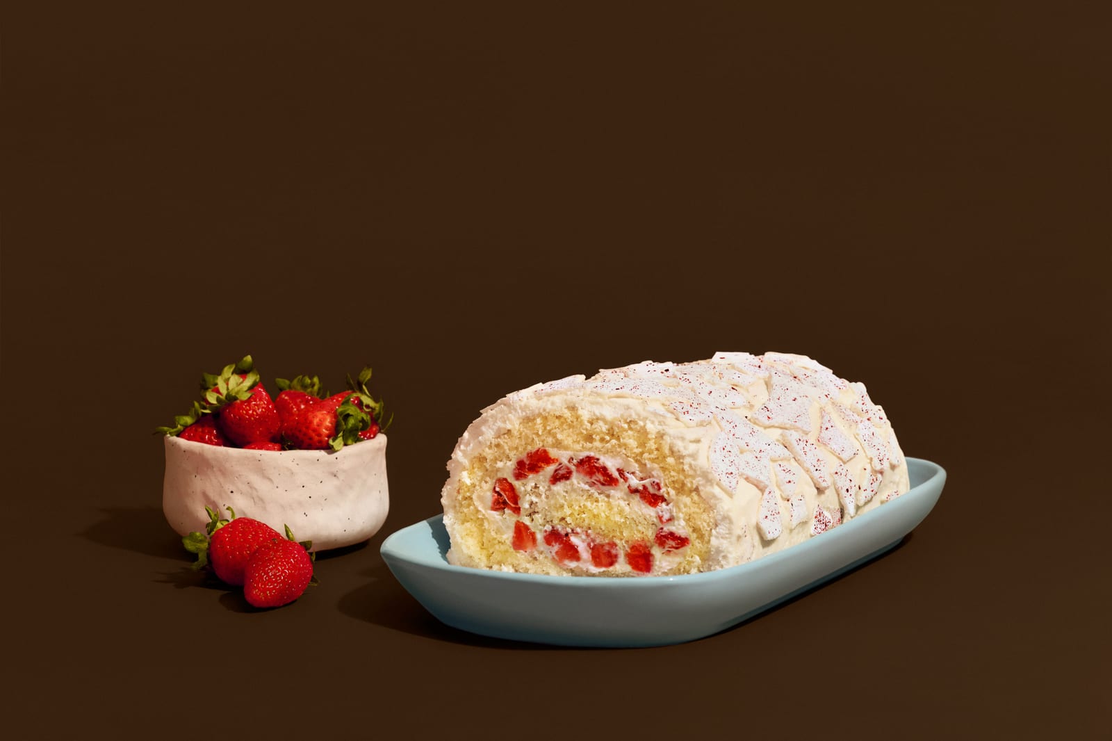 Rocambole de Morango