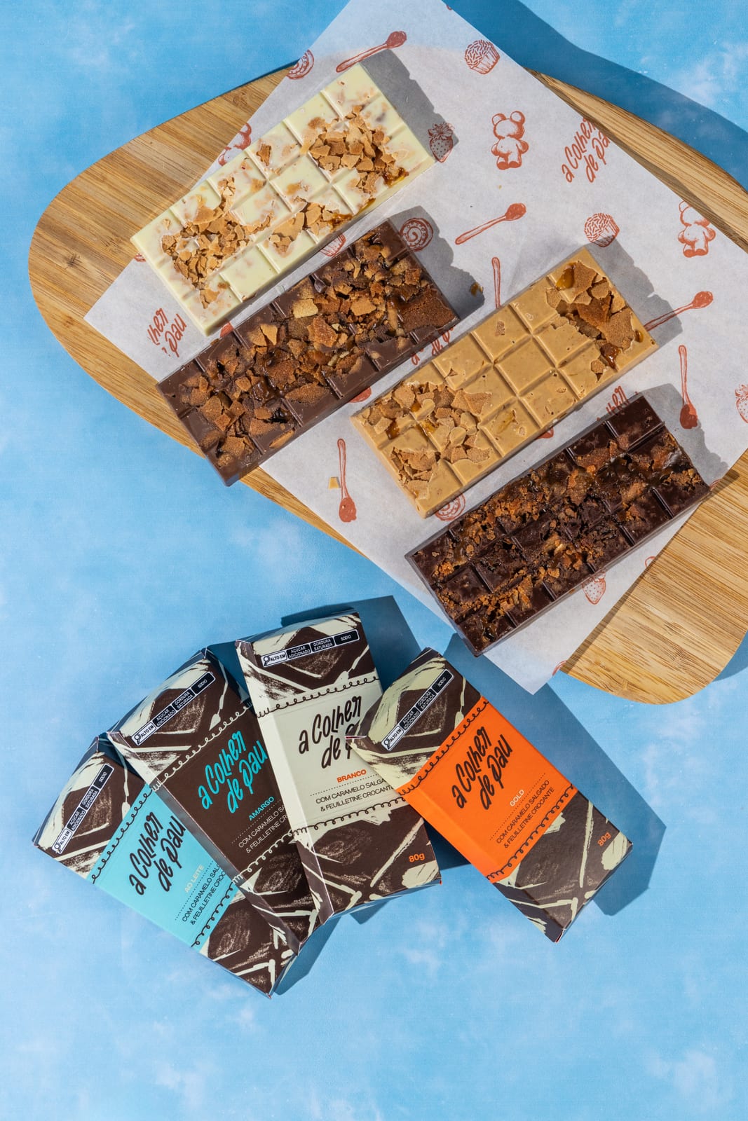Barras de chocolates - 4 sabores