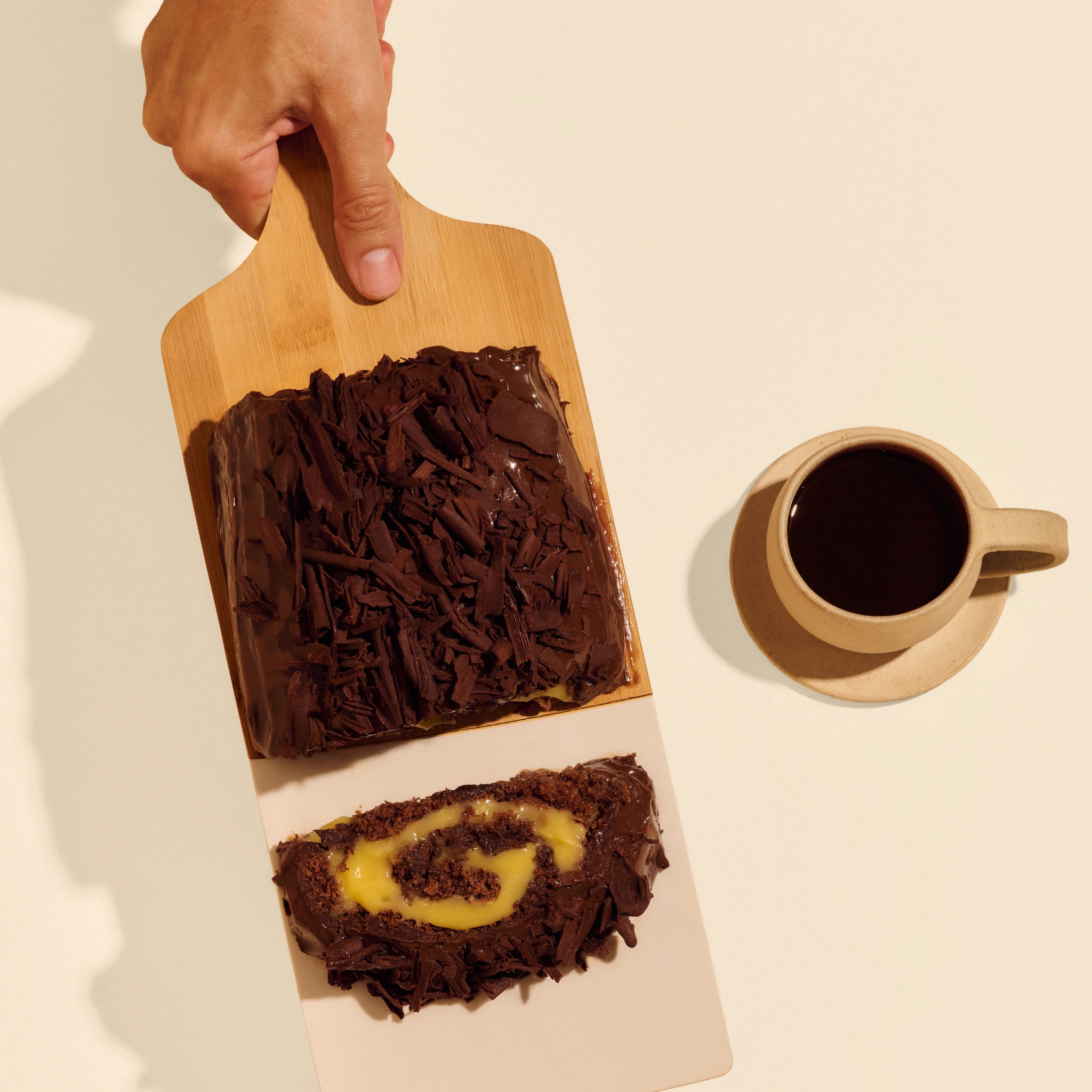 Foto de Rocambole de Chocolate com Baba de Moça